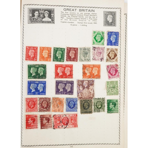 1761 - Collection of 19th century and later world stamps arranged in seven stock books and albums including... 