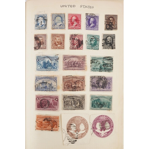 1761 - Collection of 19th century and later world stamps arranged in seven stock books and albums including... 