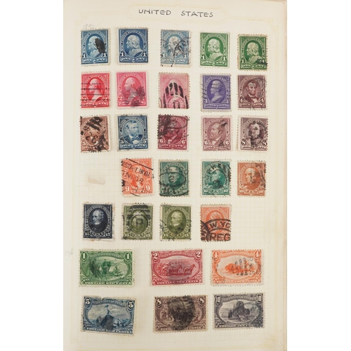 1761 - Collection of 19th century and later world stamps arranged in seven stock books and albums including... 