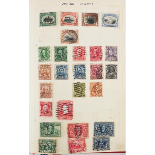 1761 - Collection of 19th century and later world stamps arranged in seven stock books and albums including... 