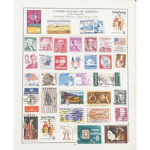 1768 - Collection of 19th century and later world stamps arranged in seven stock books and albums including... 