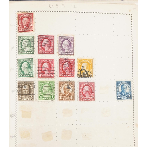 1768 - Collection of 19th century and later world stamps arranged in seven stock books and albums including... 