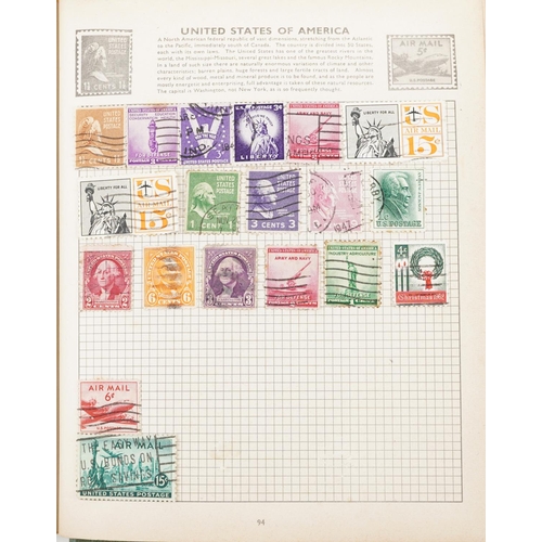 1768 - Collection of 19th century and later world stamps arranged in seven stock books and albums including... 