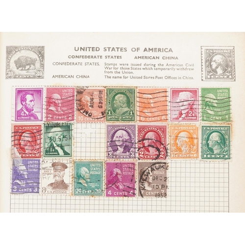 1768 - Collection of 19th century and later world stamps arranged in seven stock books and albums including... 