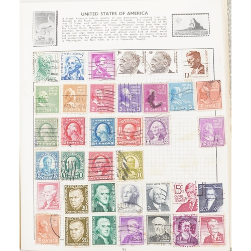 1768 - Collection of 19th century and later world stamps arranged in seven stock books and albums including... 