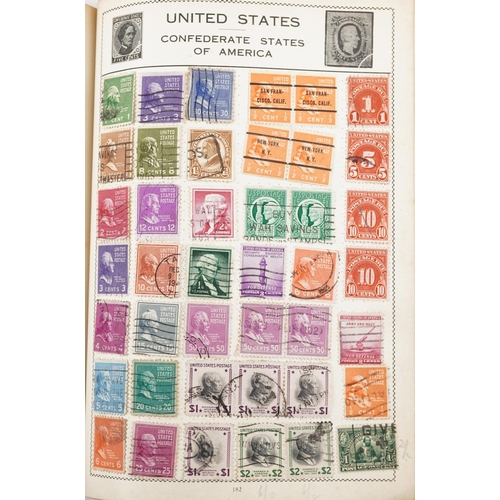 1768 - Collection of 19th century and later world stamps arranged in seven stock books and albums including... 