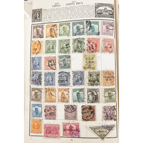 1768 - Collection of 19th century and later world stamps arranged in seven stock books and albums including... 