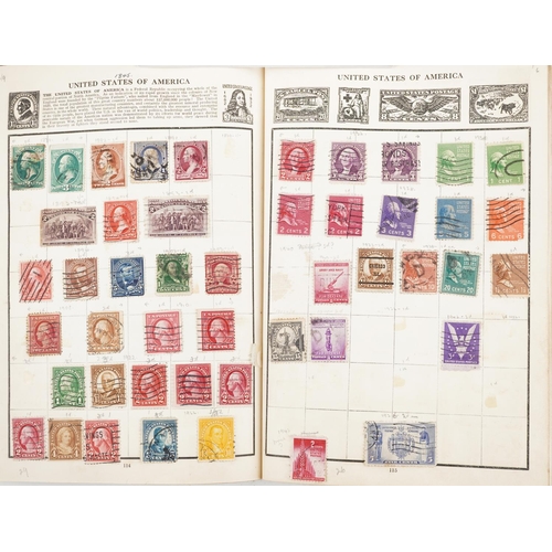 1768 - Collection of 19th century and later world stamps arranged in seven stock books and albums including... 