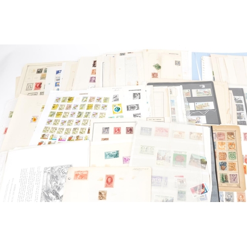 1809 - Large collection of antique and later British and world stamps, predominantly arranged on sheets