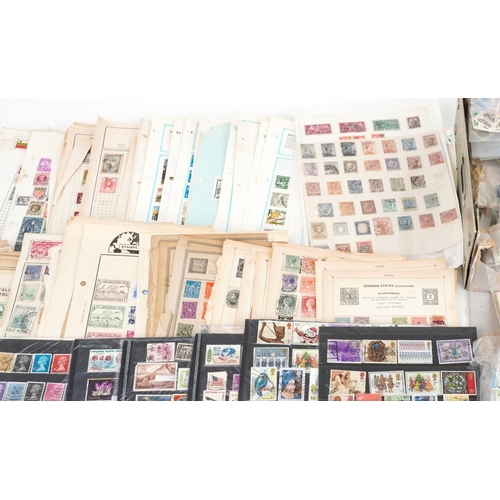 1813 - Extensive collection of antique and later British and world loose stamps and postal history