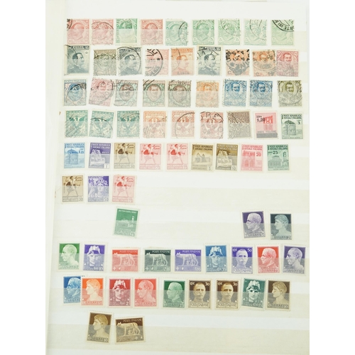 1795 - Collection of 19th century and later stamps arranged seven stock books and albums including Germany,... 