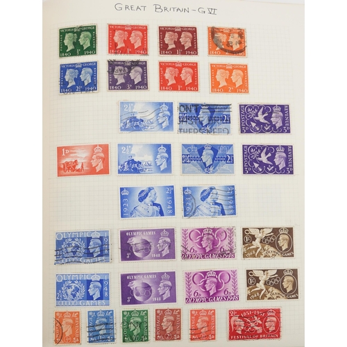 1760 - Collection of 19th century and later stamps arranged seven stock books and albums including Great Br... 