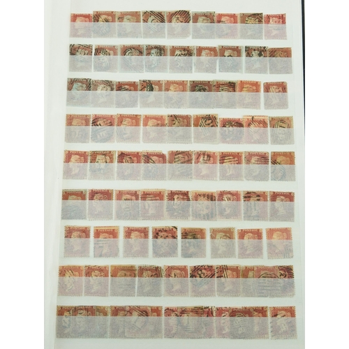 1784 - Victorian and later British stamps and postal history arranged in a stock book including Penny Reds,... 