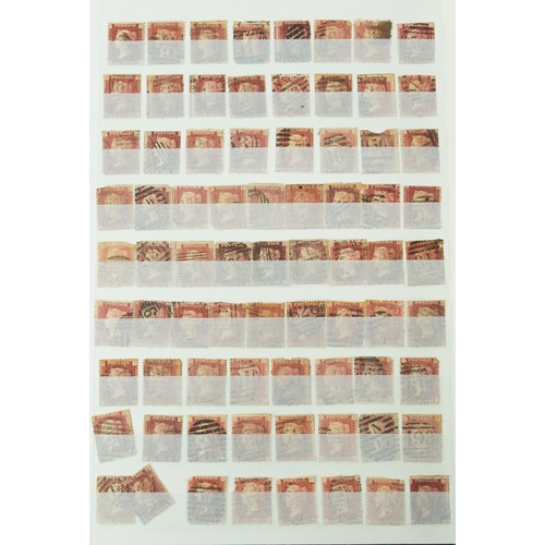 1784 - Victorian and later British stamps and postal history arranged in a stock book including Penny Reds,... 