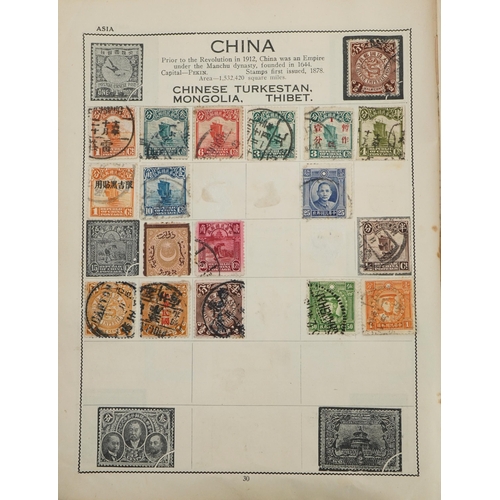 1766 - Collection of antique and later British and world stamps arranged in six albums/stock books includin... 