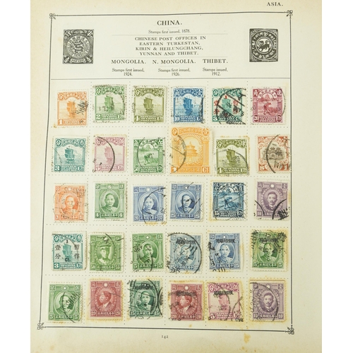 1786 - 19th century and later British and world stamps arranged in an album including Penny Reds