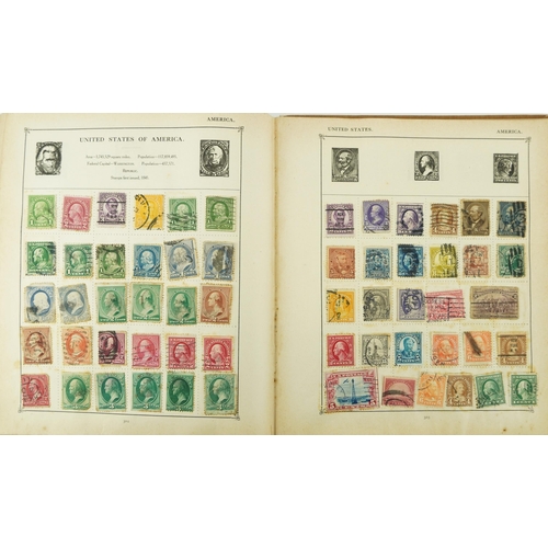 1786 - 19th century and later British and world stamps arranged in an album including Penny Reds