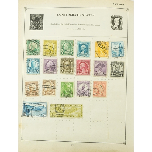 1786 - 19th century and later British and world stamps arranged in an album including Penny Reds