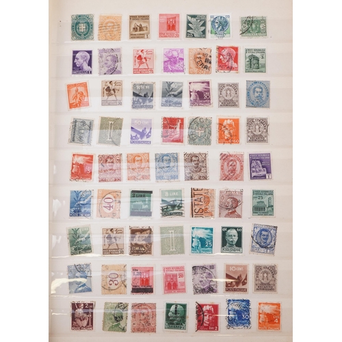 1764 - Collection of 19th century and later stamps arranged seven stock books and albums including Great Br... 