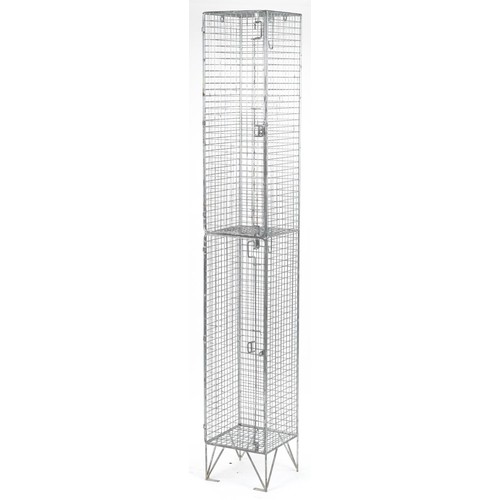 1100 - Industrial steel wire cage, 198cm H x 31cm W x 31cm D