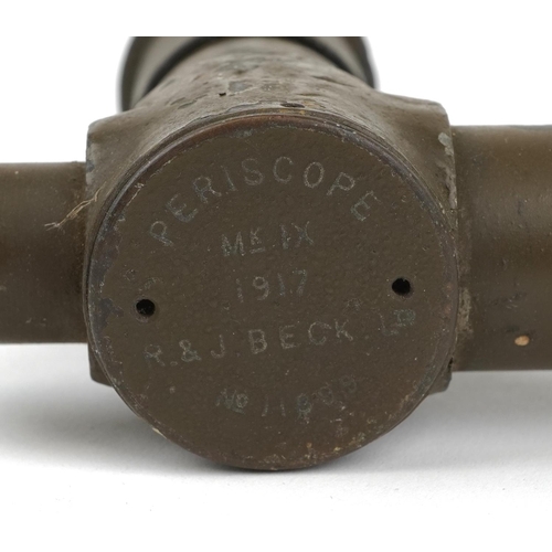 1868 - British military World War I MKIX periscope by R & J Beck Ltd dated 1917, numbered 11899, 36cm in le... 