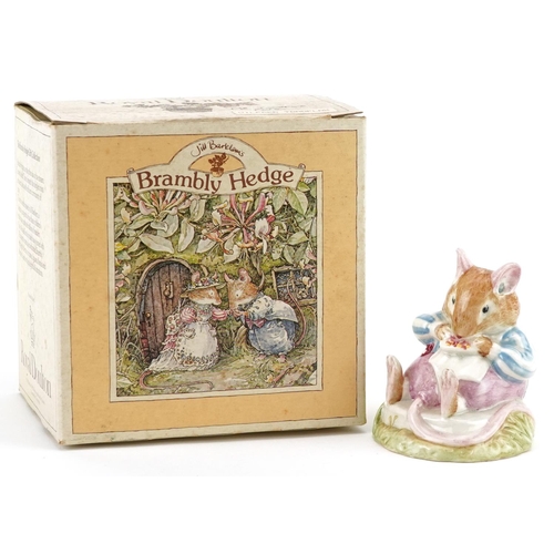 712 - Royal Doulton Bramley Hedge Mr Toadflax figure with box, D BH 10, 7cm high