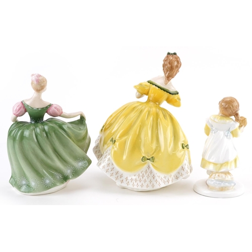 647 - Three collectable Royal Doulton figurines comprising What's the Matter, Michel and The Last Waltz, t... 