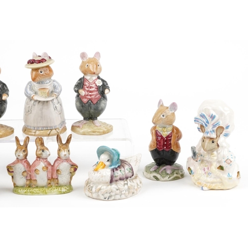 714 - Ten Royal Doulton Bramley Hedge figures, six with boxes, including Mrs Apple, Old Vole and Poppy Eye... 