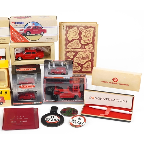 1727 - Automobilia interest London Transport collectables including Vanguards and Corgi diecast vehicles, t... 