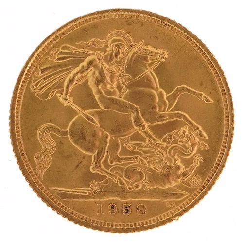 2020 - Elizabeth II 1958 gold sovereign