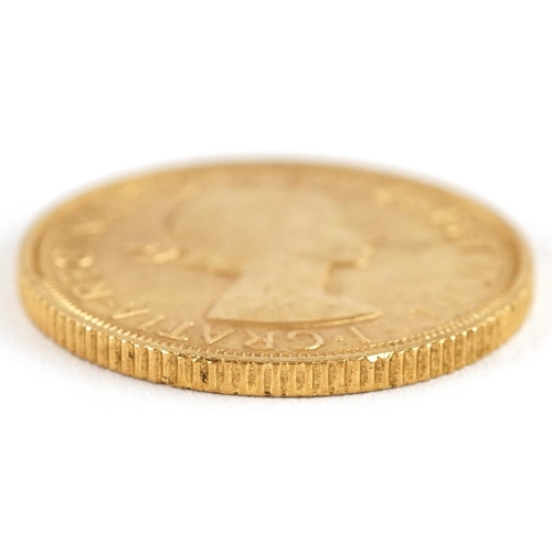 2020 - Elizabeth II 1958 gold sovereign