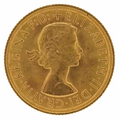 2021 - Elizabeth II 1959 gold sovereign