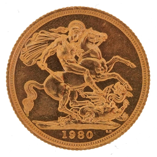 2024 - Elizabeth II 1980 gold sovereign