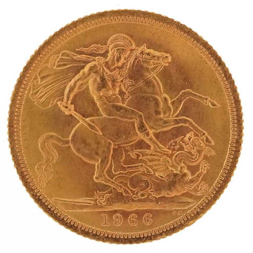 2022 - Elizabeth II 1966 gold sovereign