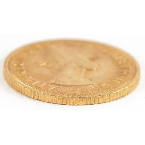 2022 - Elizabeth II 1966 gold sovereign