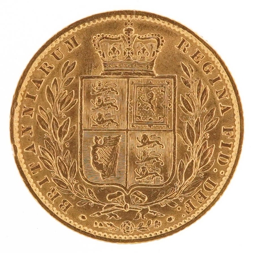 2004 - Victoria Young Head 1861 shield back gold sovereign