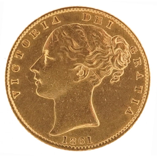 2004 - Victoria Young Head 1861 shield back gold sovereign