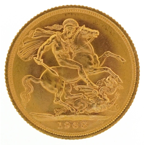 2023 - Elizabeth II 1968 gold sovereign