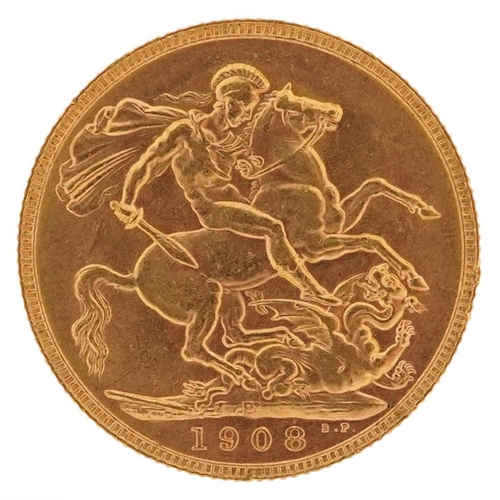 2014 - Edward VII 1908 gold sovereign, Perth Mint