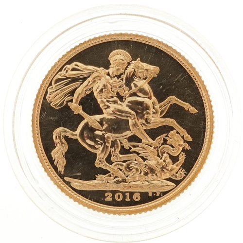 2028 - Elizabeth II 2016 gold sovereign