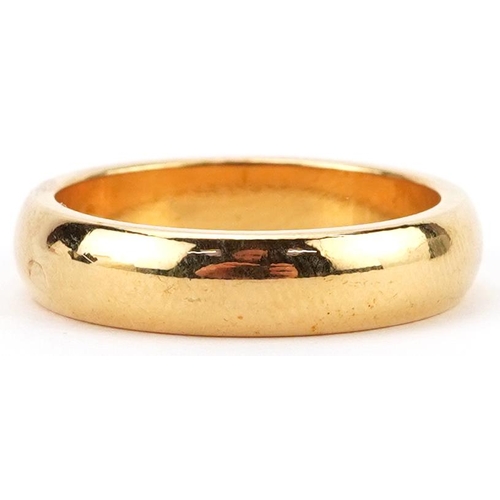 2207 - 18K gold wedding band, size M/N, 3.8g