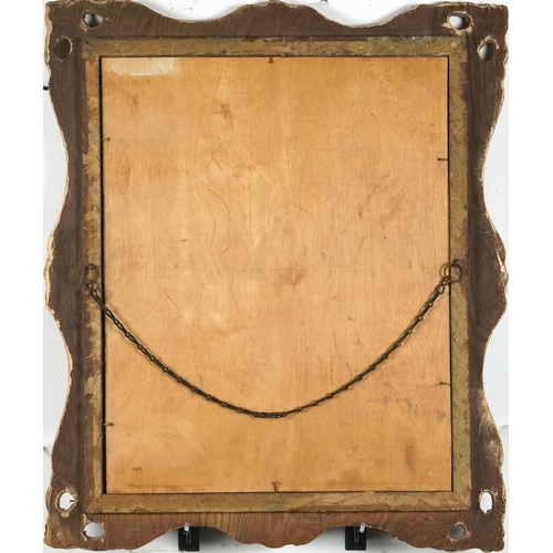 1705 - Two classical gilt picture frames with oval apertures, the largest overall 66cm x 55.5cm, the larges... 