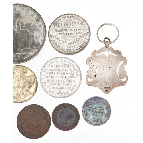 1544 - 18th century and later coinage and tokens including Johannes Pirate coin, Australian token manufactu... 