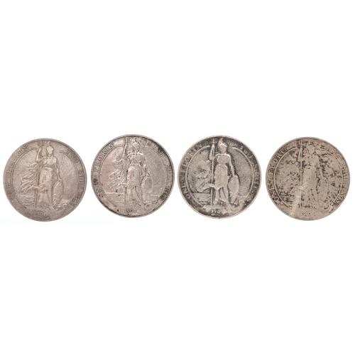 2090 - Four Edward VII silver florins comprising dates 1905, 1907, 1908 and 1910, 44g