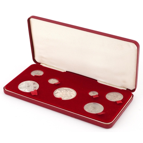 2077 - Queen Victoria silver coins, comprising crown, half crown, double florin, florin, shilling, sixpence... 