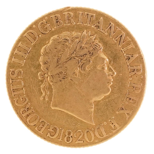 2002 - George III 1820 gold sovereign