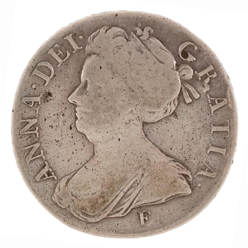 2062 - Queen Anne 1708 silver crown
