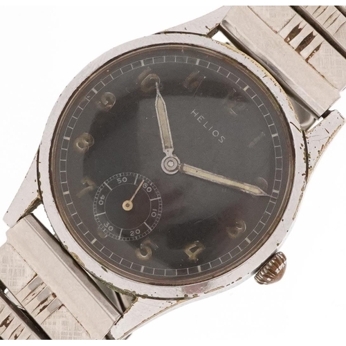 Helios, German military interest stainless steel manual wind wristwatch ...