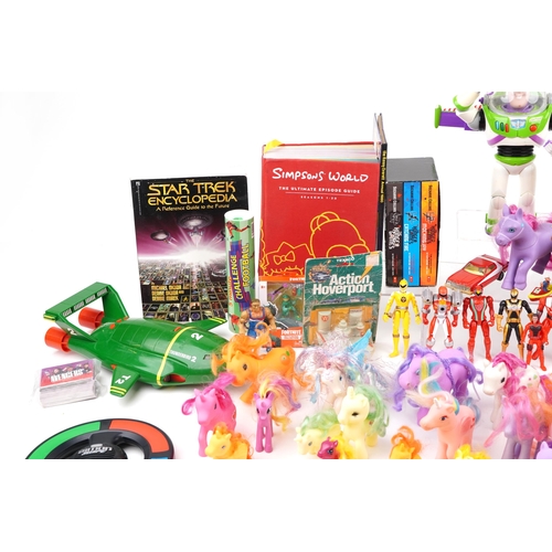 1632 - Vintage and later toys and related including My Little Ponies, Thunderbirds, Action Hover Port by Te... 