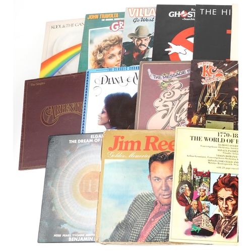 1712 - Vinyl LP records, some sound tracks, including Lionel Richie, The Carpenters, Nat King Cole, Frank S... 